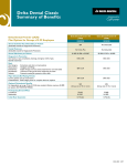 Delta Dental Classic Summary of Benefits