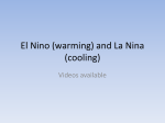 El Nino (warming) and La Nina (cooling) - DP