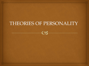 Theories of Personality - UPM EduTrain Interactive Learning