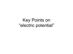 Key Points on “electric potential”