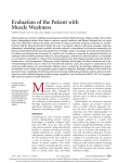 Evaluation of the Patient with Muscle Weakness