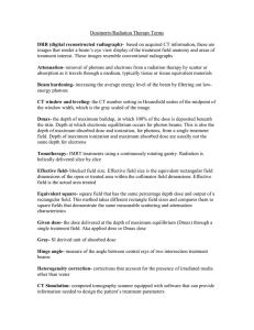 Dosimerty/Radiation Therapy Terms