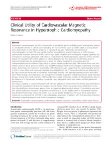 Clinical Utility of Cardiovascular Magnetic Resonance in