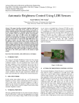 Automatic Brightness Control Using LDR Sensors