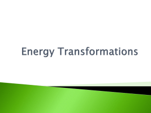 Energy Transformations