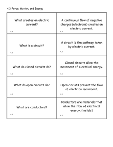 What creates an electric current