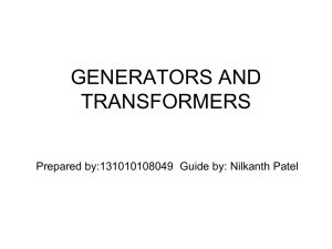 GENERATORS AND TRANSFORMERS