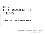 Chapter 3 : Electrostatics