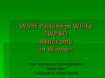 Wolfe Parkinson White [WPW] Syndrome in Women