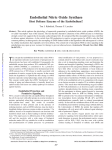 Endothelial Nitric Oxide Synthase - Arteriosclerosis, Thrombosis