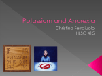 Potassium and anorexia - Christina Ferraiuolo