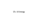 Chapter 6, Energy