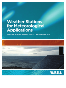 Weather Stations for Meteorological Applications