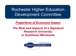 Rochester Higher Education Development Committee Projections of
