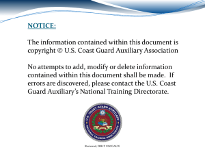 Chapter 1 - U.S. Coast Guard Auxiliary