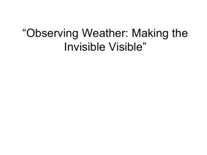 “Making the Invisible Visible: Monitoring Weather