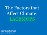 Factors that Affect Climate