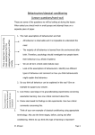 Behaviourism - Shrewsbury Moodle