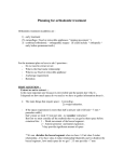 Planning for orthodontic treatment