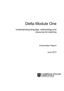 Delta Module One - Cambridge English