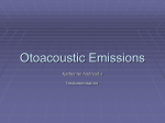 Otoacoustic Emissions