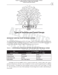 Chapter Two: Types of Societies and Social Groups