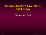 Springs and Hooke`s Law