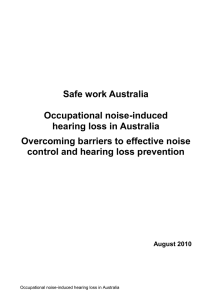 Occupational Noise-Induced Hearing Loss in Australia