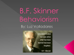 BF Skinner Behaviorism