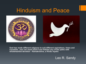 Hinduism and Peace - Plymouth State University