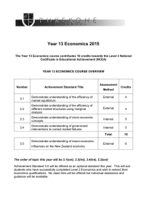 year 13 economics course overview