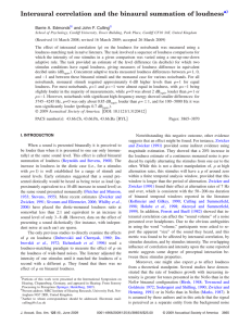 Interaural correlation and the binaural summation of loudness