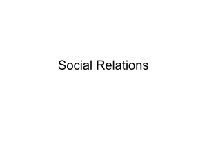 Social Relations