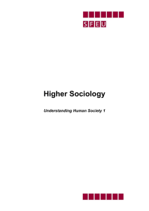 Higher Sociology - Professional Learning and Development Forum