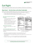 Get the Facts on Food Labels - Academy of Nutrition and Dietetics