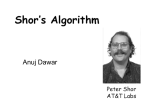 Quantum Fourier Transform for Shor algorithm. PPT format.