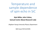 Temperature and sample dependence of spin echo in SiC