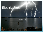 Electric Fields - Kennesaw State University | College of Science and