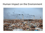 How are we affecting the environment?