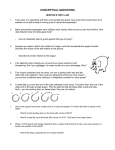 NEWTON`S FIRST LAW CONCEPTUAL WORKSHEET