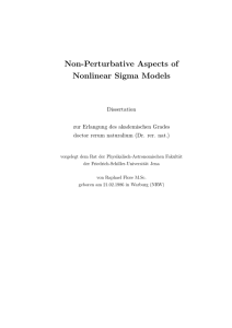 Non-Perturbative Aspects of Nonlinear Sigma Models