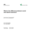 What is the difference between social and natural sciences?