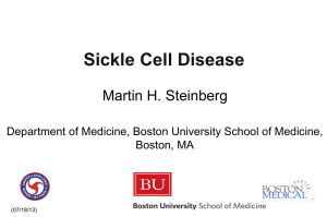 INTRACLASS CORRELATION (r) BETWEEN SIBS WITH SICKLE