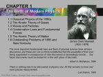 1. The Birth of Modern Physics