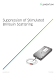 Suppression of Stimulated Brillouin Scattering