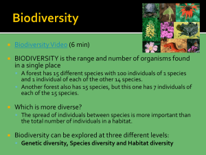 Unit 3: Evolution, Biodiversity, Climate, Weather, and Biomes