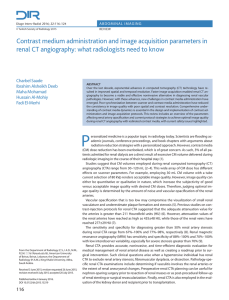 Contrast medium administration and image acquisition parameters