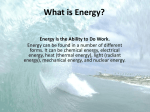 What is Energy?