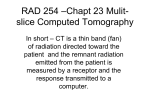 RAD 254 Computed Tomography