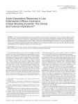 Acute Dissociative Responses in Law Enforcement Officers Involved